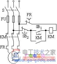 三相异步电念头直接启动控制电路