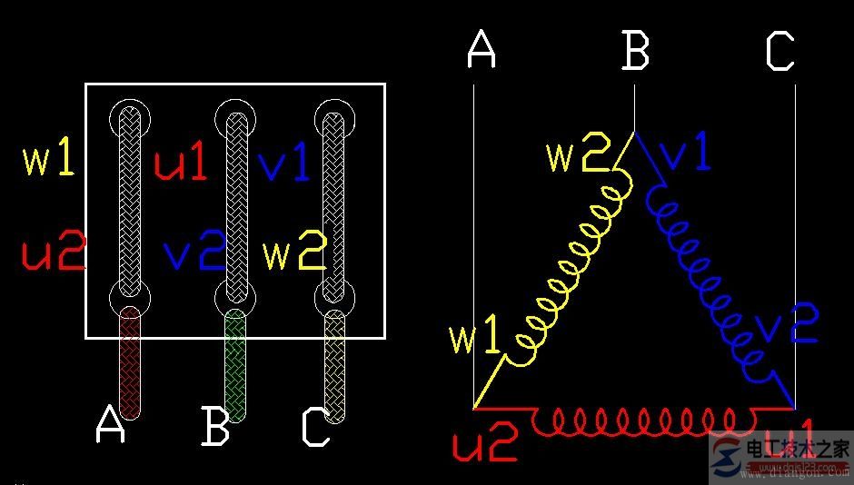 三相异步电念头接线图