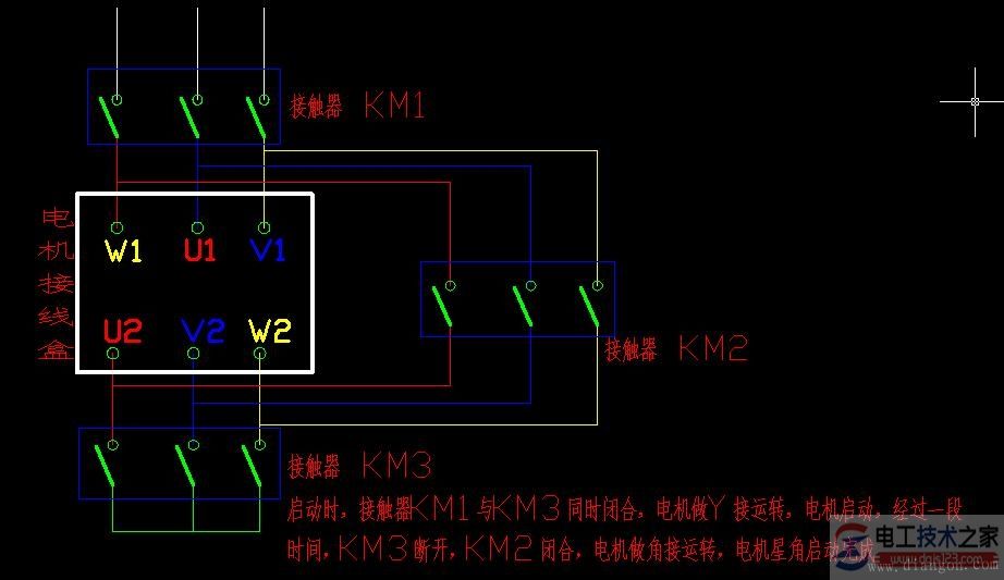 三相异步电念头接线图